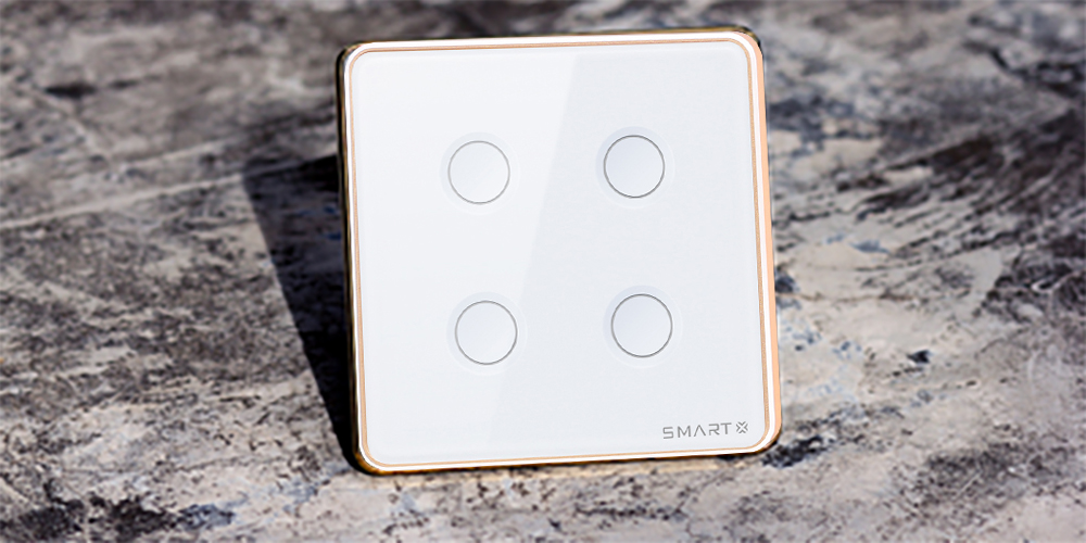 Công tắc cảm ứng thông minh 4 nút smart
