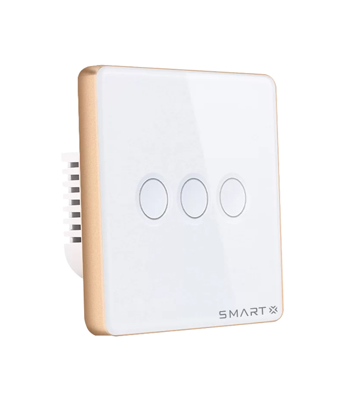 Công tắc cảm ứng thông minh SmartX A102-3G-W-G