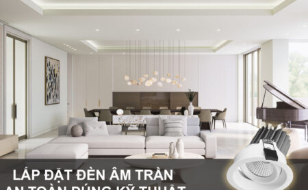 lắp đặt đèn led âm trần